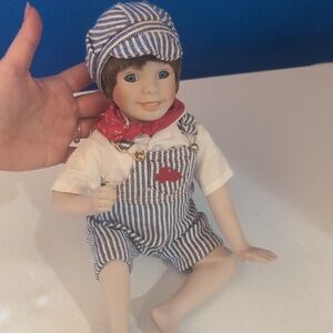 ANDY Train Engineer Doll. Ashton Drake Yesterdays Dreams. Sitting VTG 1987